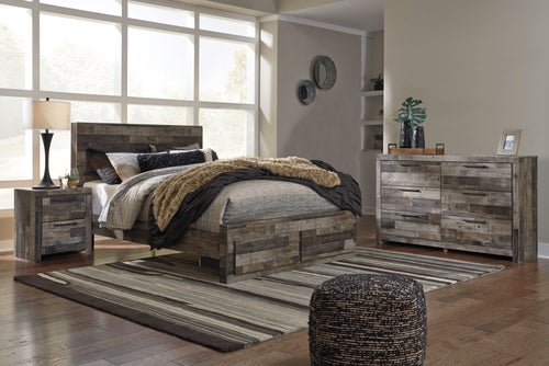 Signature Design by Ashley Benchcraft Derekson 6-Piece King Panel Storage Bedroom Set