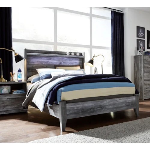 Signature Design by Ashley Baystorm Full Panel Bed in Gray