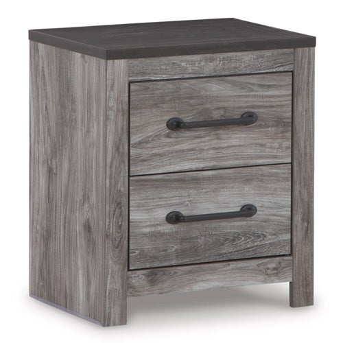 Bronyan Queen Panel Bed, Dresser, Mirror & Nightstand in Dark Gray