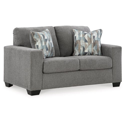 Signature Design by Ashley Deltona Sofa & Loveseat in Graphite