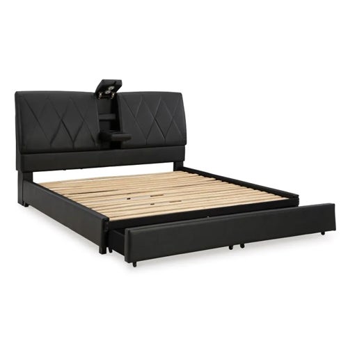 Signature Design by Ashley Beckilore Queen Sound Bed in Black