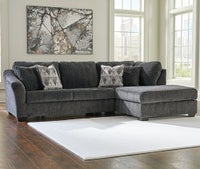 Signature Design by Ashley Biddeford 2-Piece Sectional with Chaise in Shadow display image