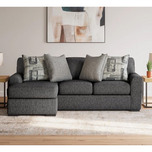 Signature Design by Ashley Gardiner Sofa Chaise In Pewter