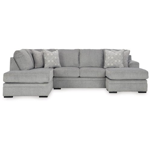 Signature Design by Ashley Casselbury 2-Piece Sectional with Chaise In Cement