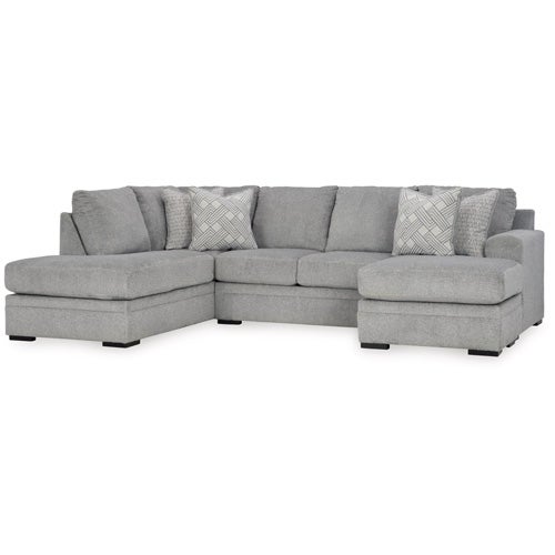 Signature Design by Ashley Casselbury 2-Piece Sectional with Chaise In Cement