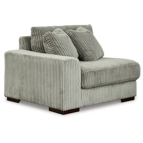 Signature Design by Ashley 3-Piece Lindyn Sectional with Chaise in Fog