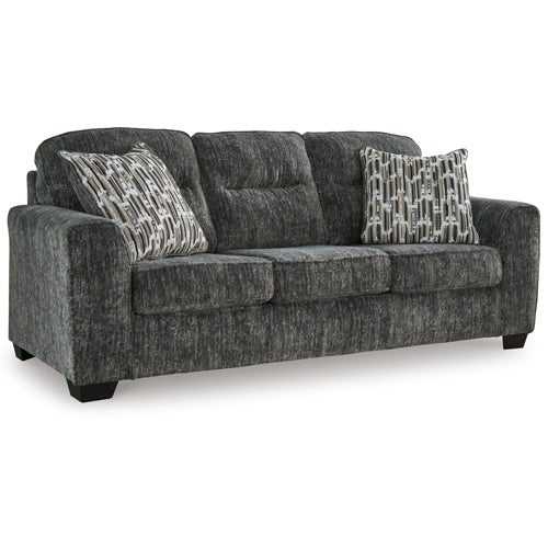 Signature Design by Ashley Lonoke Sofa & Loveseat in Gunmetal