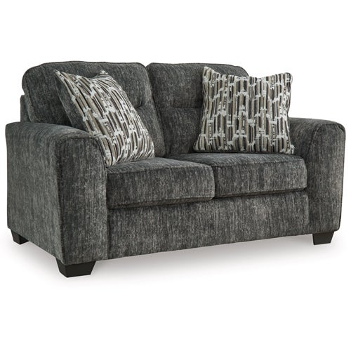 Signature Design by Ashley Lonoke Sofa & Loveseat in Gunmetal