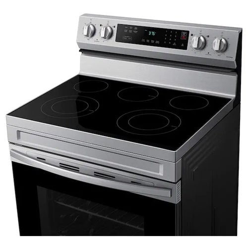 Samsung 6.3 Cu. Ft. Smart Freestanding Electric Range in Stainless Steel