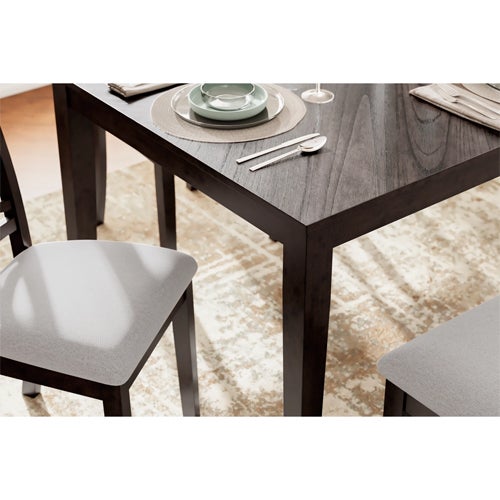 Signature Design by Ashley Langwest Dining Table, 4 Chairs & Bench