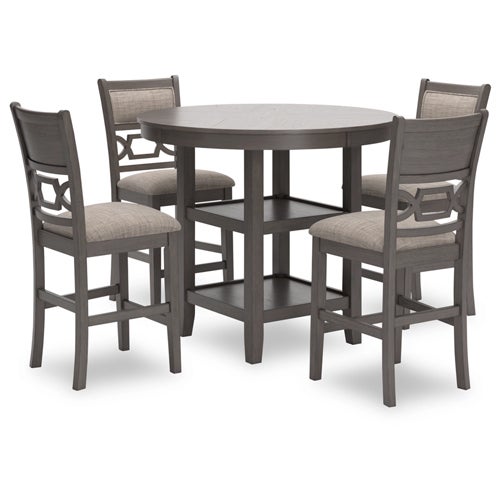 Signature Design by Ashley 5-Piece Wrenning Counter Height Table & 4 Barstools