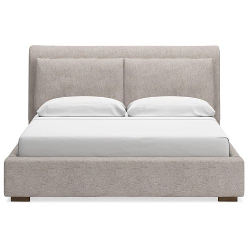 Signature Design by Ashley Cabalynn King Upholstered Bed In Light Brown