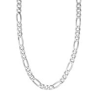 Silver Figaro Chain, 11mm Concave (3+1) 280 LL End Caps display image