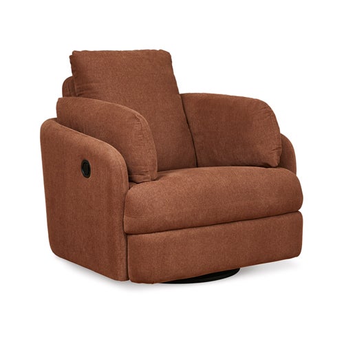 Signature Design by Ashley Modmax Swivel Glider Recliner in Spice
