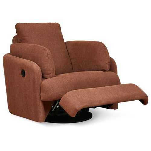 Signature Design by Ashley Modmax Swivel Glider Recliner in Spice