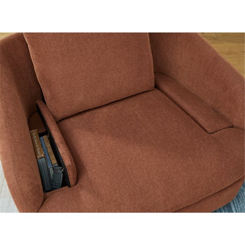 Signature Design by Ashley Modmax Swivel Glider Recliner in Spice
