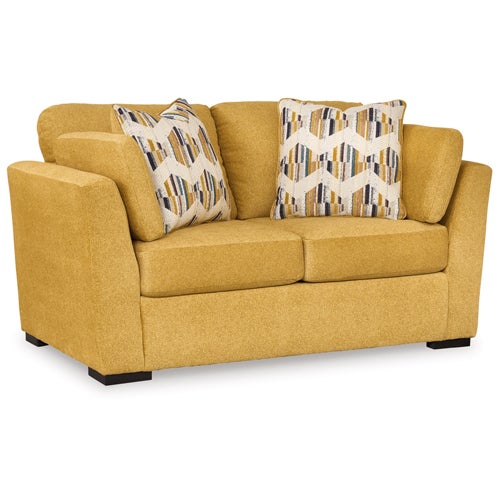 Signature Design by Ashley Keerwick Sofa & Loveseat in Sunflower