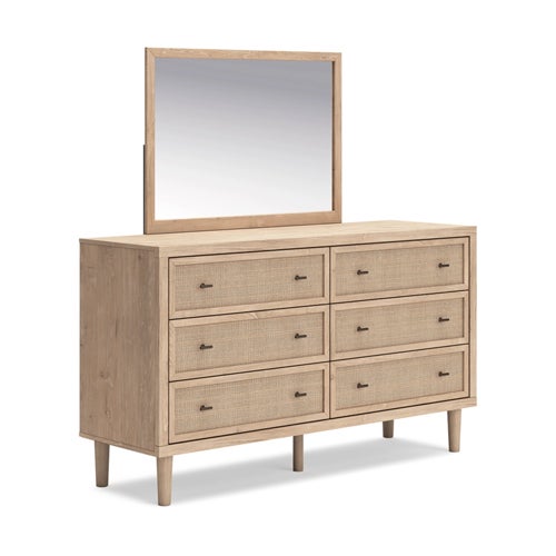 Signature Design by Ashley 7-Piece Cielden Queen Panel Bed, Dresser, Mirror, 1 Nightstand