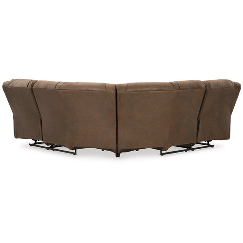 Signature Design by Ashley Trail Boys 2-Piece Reclining Sectional in Walnut