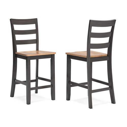 Signature Design by Ashley 6-Piece Gesthaven Dining Table with 4 Chairs and Bench in Slate Blue 
