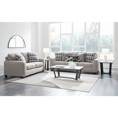 Signature Design By Ashley 2-Piece Avenal Park Sofa and Loveseat - Flannel 