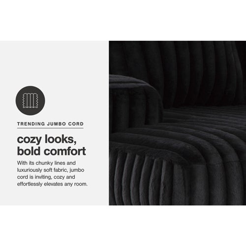 Signature Design by Ashley 2-Piece Midnight-Madness Sectional with Chaise in Onyx