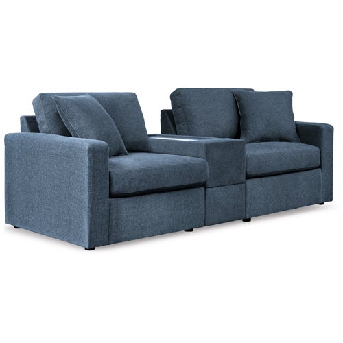 Modmax Loveseat & Storage Console in Ink 
