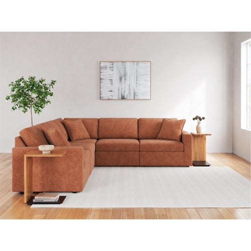 Signature Design by Ashley 6-Piece Modmax Sectional in Spice