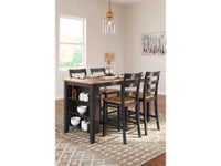 Signature Design by Ashley Gesthaven Counter Height Dining Table & 4 Barstools display image