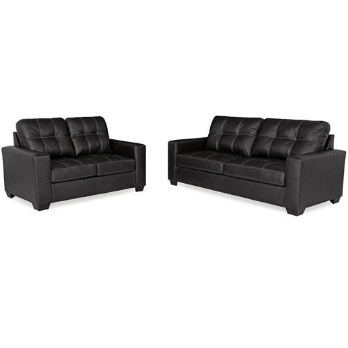 Signature Design by Ashley Barlin Mills Sofa & Loveseat in Carbon
