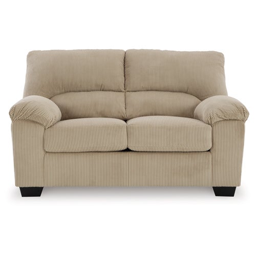Signature Design by Ashley 2-Piece Simple Joy Sofa & Loveseat in Sand