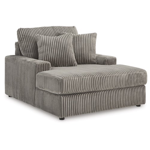 Signature Design by Ashley Lynden Oversized Chaise in Fog