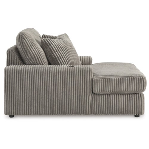 Signature Design by Ashley Lynden Oversized Chaise in Fog