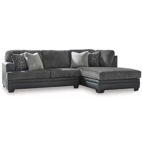 Signature Design by Ashley 2-Piece Brixley Sectional in Graphite