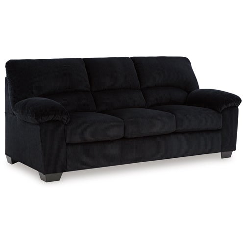 Signature Design by Ashley 2-Piece Simple Joy Sofa & Loveseat in Onyx