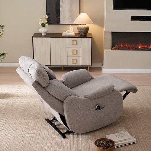 Maxwell Massage Recliner in Gray