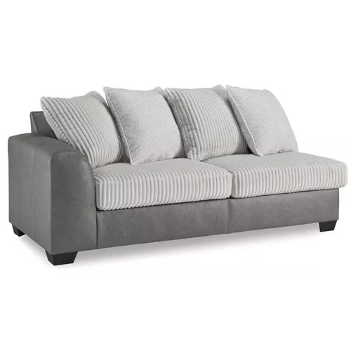 Signature Design by Ashley Benchcraft Clairette Court 2-Piece Sectional with Chaise in Alloy