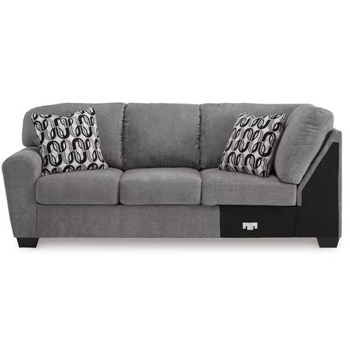 Signature Design by Ashley Birkdale Court 3-Piece Sectional with Chaise in Gray