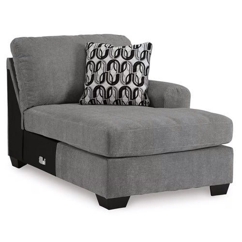 Signature Design by Ashley Birkdale Court 3-Piece Sectional with Chaise in Gray