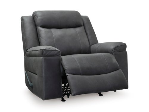 Signature Design by Ashley Status Check Recliner - Shadow