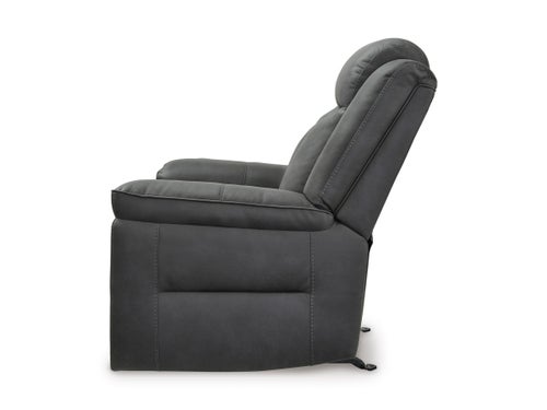 Signature Design by Ashley Status Check Recliner - Shadow