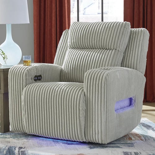 Signature Design by Ashley Forest Lake Power Recliner In Alloy