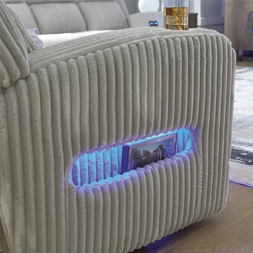 Signature Design by Ashley Forest Lake Power Recliner In Alloy