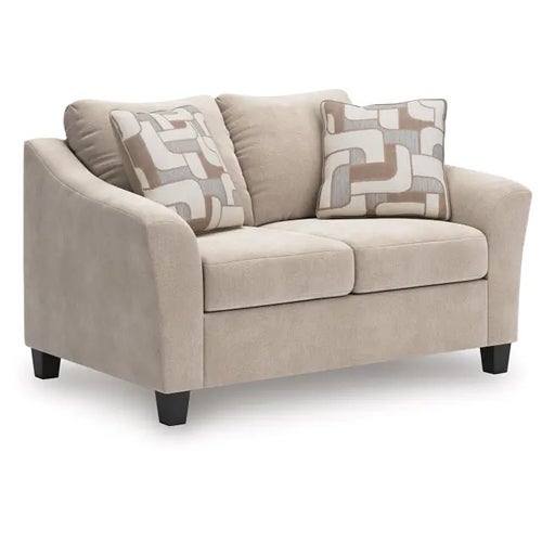 Signature Design by Ashley 2-Piece Willarae Sofa & Loveseat in Taupe