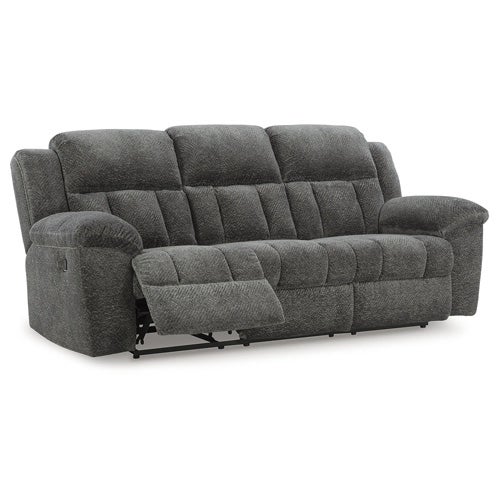 Signature Design by Ashley Frohn Reclining Sofa and Loveseat In Graphite
