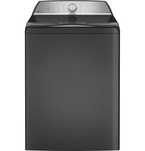 GE Profile 5.0 Cu. Ft. Washer & 7.4 Cu. Ft. Gas Dryer in Diamond Grey