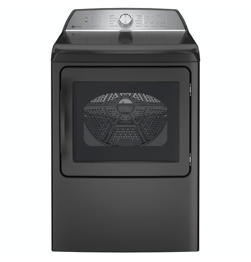 GE Profile 5.0 Cu. Ft. Washer & 7.4 Cu. Ft. Gas Dryer in Diamond Grey