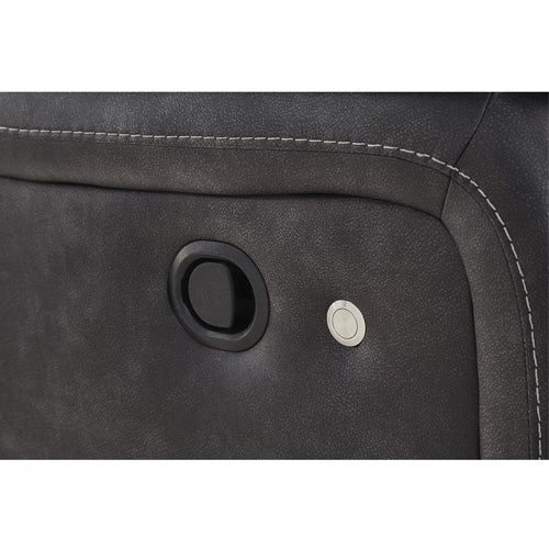 Signature Design by Ashley Sultan Meadow 2-Piece Reclining Sectional in Carbon