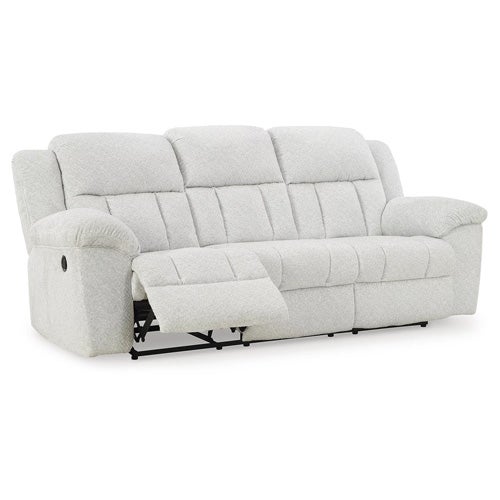 Signature Design by Ashley Frohn Reclining Sofa and Loveseat In Snow