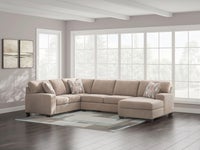 Benchcraft Newellen 3-Piece Sectional with Chaise-Hemp display image